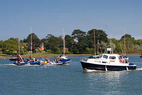 Enjoying the water near Lymington