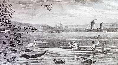 One of numerous images from Hawker's diary that illustrate the thinking of the time