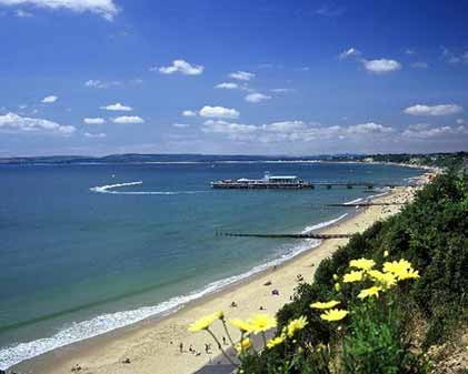 Bournemouth beach view