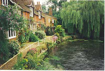 Downton - cottages by the river