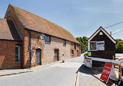 Eling Tide Mill and the toll bridge / causeway