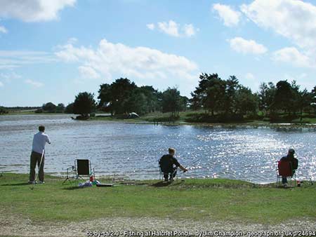 Fishing at Hatchet Pond