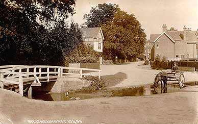 Brockenhurst water splash - a perennially popular scene, this from the 1920s
