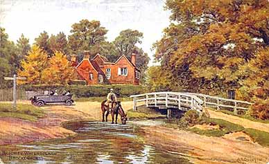 Brockenhurst water splash has attracted artists as well as photographers