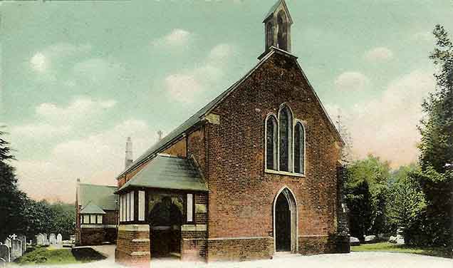 Burley church - another scene from the early 20th century