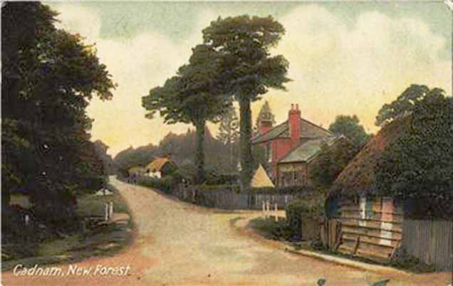 Cadnam - an early 20th century view of the village