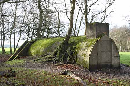 One of the WAAF air raid shelters