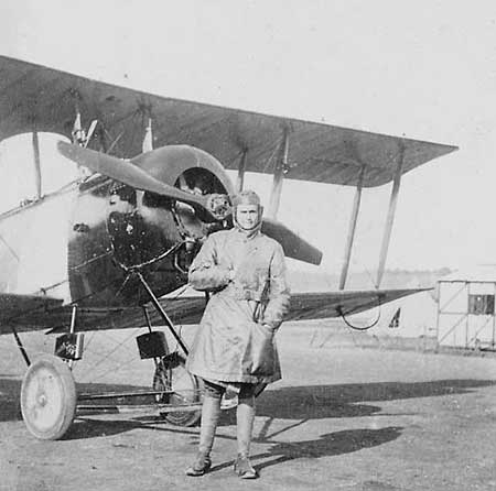 An unidentified pilot at East Boldre Airfield - image courtesy of hampshireairfields.co.uk