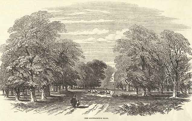 Southampton Road - a view published in 1848 in the Illustrated London News