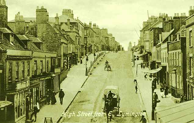 Lymington - the High Street seen in the early years of the 20th century