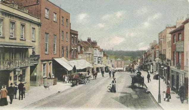 Lymington - the High Street, again seen in the early years of the 20th century