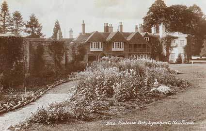 Part of the Foxlease gardens, shown here in 1953