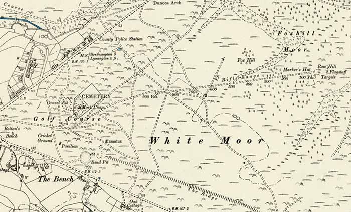 1898 Ordnance Survey map, Lyndhurst - White Moor