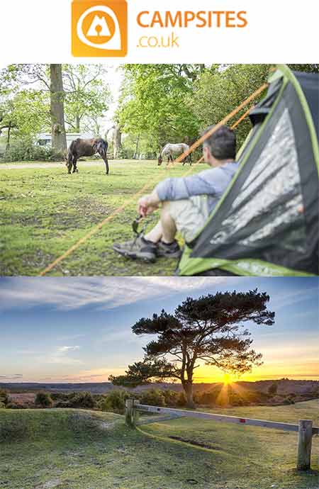 Camping composite image